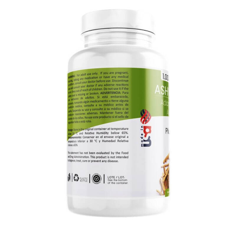 Ashwagandha 1000 mg, 90 Cápsulas - ¡Despídete Del Estrés y Mejora Tu Bienestar Para Una Vida Plena y Equilibrada!