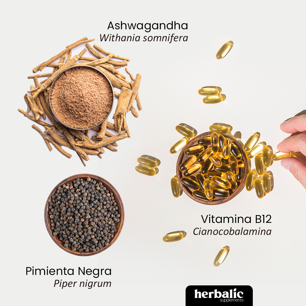 Ashwagandha 1000 mg, 90 Cápsulas - ¡Despídete Del Estrés y Mejora Tu Bienestar Para Una Vida Plena y Equilibrada!