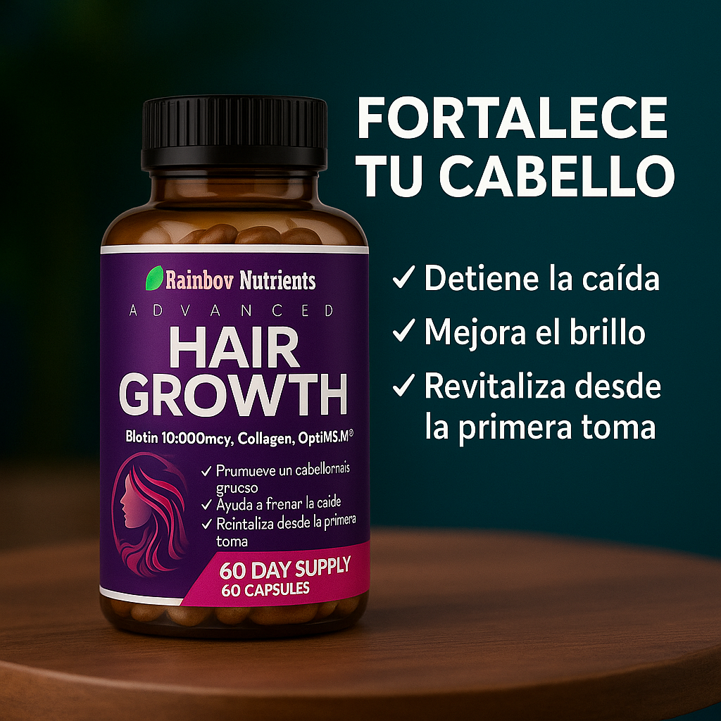 HAIR GROWTH - ¡La solución más buscada en este 2025! Frena la caída y revive tu cabello en semanas.