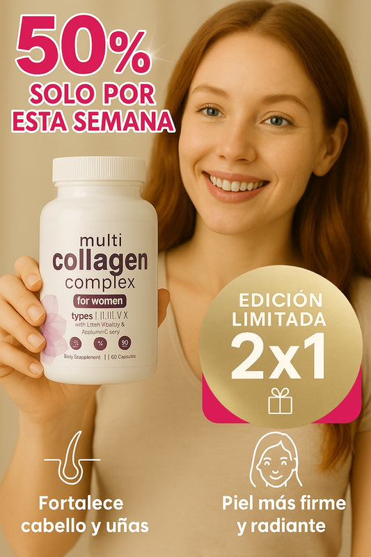 Multi Colágeno Premium – Fórmula Completa Para Mujeres Exigentes ¡Llévate 2x1 Hoy!