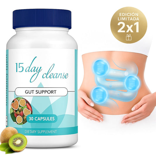 15 Days Cleanse - Quema Grasa y Recupera tu Ropa Favorita ¡Solo esta semana 2x1!