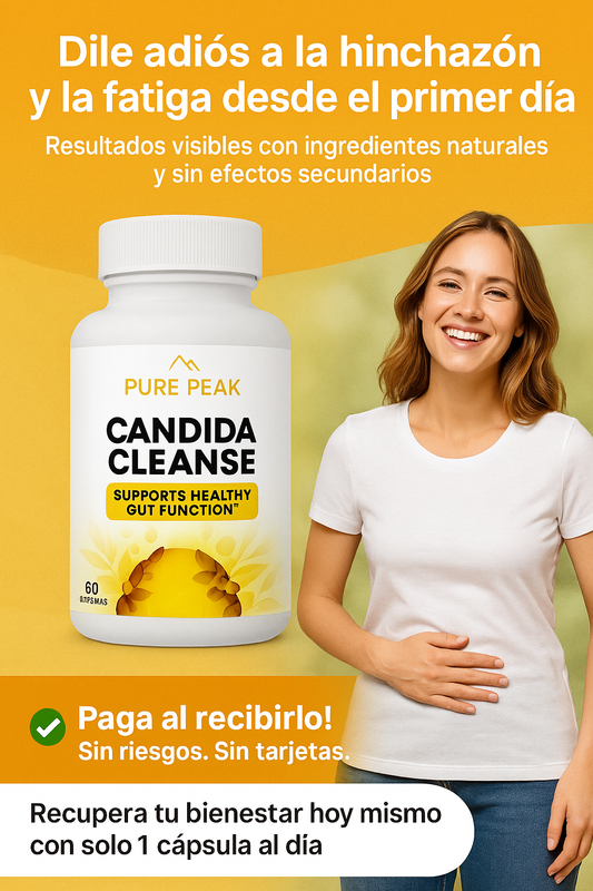 Candida Cleanse - ¡Limpia tu intestino, quema grasa y siéntete ligera como nunca!