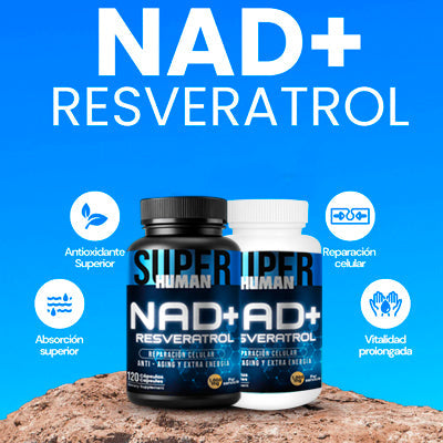 🧬NAD con Resveratrol - ¿Y si el tiempo dejara de pasarte factura? ¡Más que un suplemento, es una inversión en ti!💊